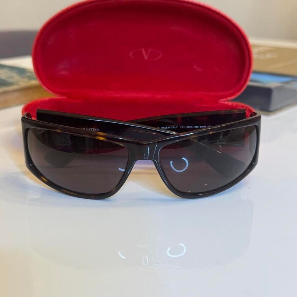 Valentino Women's Brown and Black Sunglasses